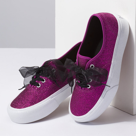vans glitter platform shoes